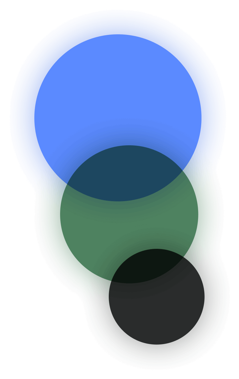 A graphic of colorful circles